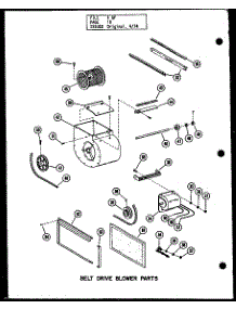Belt Drive Blower Parts (Gh-80E / P96324-3F) (Gh-105E / P96324-7F) (Gh-120E / P96324-11F) (Gh-140E / P96324-15F) (Gh-160E / P96324-19F) (Gh-200E / P96324-21F) parts for Amana Furnace GH-65DE-2/P96324-2F from AppliancePartsPros.com