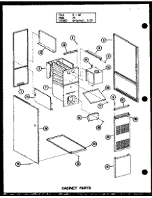 Cabinet Parts parts for Amana Furnace GH105DE/P95420-6F from AppliancePartsPros.com