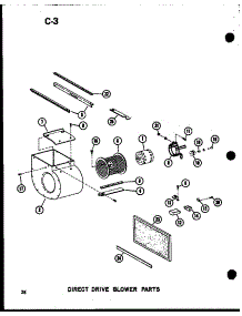 Direct Drive Blower Parts (Gh105dj / P96454-24F) (Gh105dj-3 / P96454-25F) (Gh120de-5 / P96294-23F) (Gh120dj / P96454-9F) parts for Amana Furnace GH105DJ/P96454-6F from AppliancePartsPros.com
