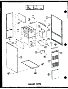 Cabinet Parts (Gh80de-2 / P96421-3F) (Gh105e-R3 / P96421-8F) (Gh120e-R3 / P96421-12F) (Gh140e-R4 / P96421-15F) (Gh160e-R5 / P96421-17F) parts for Amana Furnace GH105E-R3/P96421-8F from AppliancePartsPros.com