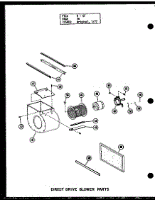 Direct Drive Blower Parts (Gh80de-2 / P96421-3F) parts for Amana Furnace GH105E-R3/P96421-8F from AppliancePartsPros.com