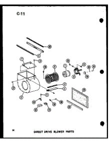 Direct Drive Blower Parts (Gh120dj-4 / P96454-10F) (Gh120dj-5 / P96454-11F) (Gh120dj / P96454-27F) (Gh120dj-4 / P96454-28F) (Gh120dj-5 / P96454-29F) parts for Amana Furnace GH140DJ-4/P96454-14F from AppliancePartsPros.com