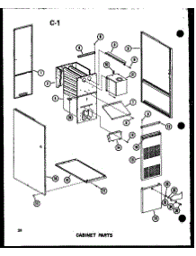 Cabinet Parts (Gh105dj / P96454-24F) (Gh105dj-3 / P96454-25F) (Gh105dj-R3 / P96454-8F) (Gh105j-R3 / P96454-26F) (Gh120de-5 / P96294-23F) (Gh120dj / P96454-9F) parts for Amana Furnace GH140DJ-4/P96454-32F from AppliancePartsPros.com