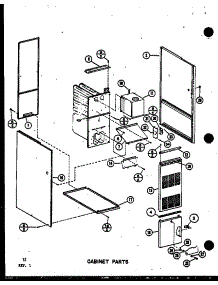Cabinet Parts (Gh120dn5 / P6883609f) (Gh140dn4 / P6883611f) (Gh160nr3.5 / P6883612f) parts for Amana Furnace GH140DN4/P6883611F from AppliancePartsPros.com