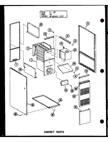 Cabinet Parts (Gh160e-R5 / P96420-17F) (Gh200e-R4 / P96420-18F) parts for Amana Furnace GH140E-R4/P96421-15F from AppliancePartsPros.com