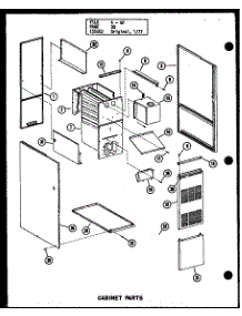 Cabinet Parts (Gh80de-3 / P96380-4F) (Gh80de-4 / P96380-5F) (Gh105de / P96380-6F) (Gh120de / P96380-9F) (Gh120de-4 / P96380-10F) (Gh140de / P96380-13F) parts for Amana Furnace GH160E-R3/P96420-16F from AppliancePartsPros.com