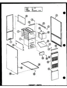 Cabinet Parts (Gh80de-2 / P96380-3F) (Gh105e-R3 / P96380-8F) (Gh120e-R3 / P96380-12F) (Gh140e-R4 / P96380-15F) (Gh160e-R5 / P96380-18F) (Gh200e-R4 / P96380-17F) parts for Amana Furnace GH65DE/P96420-1F from AppliancePartsPros.com