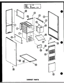 Cabinet Parts (Gh65de / P96420-1F) (Gh80de / P96420-2F) (Gh105de-3 / P96420-7F) (Gh120de-5 / P96420-11F) (Gh140de-4 / P96420-14F) parts for Amana Furnace GH65DE/P96420-1F from AppliancePartsPros.com