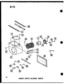 Direct Drive Blower Parts (Gh80dj / P96454-20F) (Gh80dj-2 / P96454-21F) (Gh80dj-3 / P96454-22F) (Gh80dj-4 / P96454-5F) (Gh105dj / P96454-6F) (Gh105dj-3 / P96454-7F) parts for Amana Furnace GH65DJ/P96454-1F from AppliancePartsPros.com