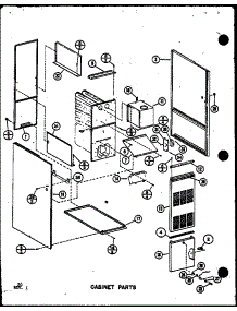 Cabinet Parts (Gh80dn2 / P6883603f) (Gh80dn3 / P6883604f) (Gh105dn3 / P6883606f) parts for Amana Furnace GH65DN/P6883601F from AppliancePartsPros.com
