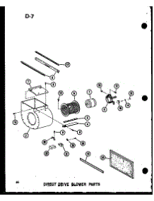 Direct Drive Blower Parts parts for Amana Furnace GH80DJ-2/P96454-21F from AppliancePartsPros.com