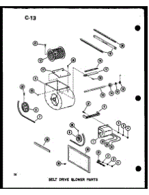 Belt Drive Blower Parts (Gh120j-R3 / P96454-12F) parts for Amana Furnace GH80DJ/P96454-20F from AppliancePartsPros.com