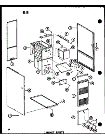 Cabinet Parts (Gh102dm / P96521-7F) (Gh120dm-4 / P96521-8F) (Gh120dm-5 / P96521-9F) (Gh140dm / P96521-10F) (Gh140dm-4 / P96521-11F) (Gh160m-R3.5 / P96521-12F) parts for Amana Furnace GH80DM-3/P96521-4F from AppliancePartsPros.com