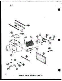 Direct Drive Blower Parts (Ghe65dm-2 / P96524-1F) (Ghe65dm-3 / P96524-2F) (Ghe80dm / P96524-3F) (Ghe80dm-3 / P96524-4F) (Ghe80dm-4 / P96524-5F) (Ghe105dm / P96524-6F) parts for Amana Furnace GH80DM/P96521-2F from AppliancePartsPros.com