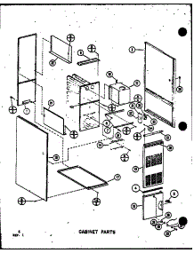 Cabinet Parts (Gh65dn / P6883601f) (Gh80dn / P6883602f) (Gh105dn / P6883605f) (Gh120dn / P6883607f) (Gh120dn4 / P6883608f) (Gh140dn / P6883610f) parts for Amana Furnace GH80DN2/P6883603F from AppliancePartsPros.com