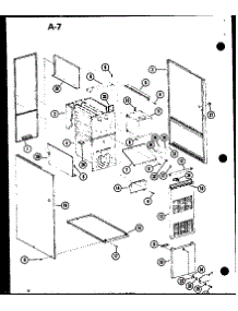 Cabinet Parts (Ghe65dm-2 / P96596-1F) (Ghe65dm-3 / P96596-2F) (Ghe80dm / P96596-3F) (Ghe80dm-3 / P96596-4F) (Ghe80dm-4 / P96596-5F) (Ghe105dm / P96596-6F) parts for Amana Furnace GHE105DM-5/P96597-8F from AppliancePartsPros.com