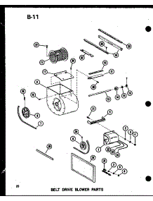 Belt Drive Blower Parts (Gh160m-R3.5 / P96521-12F) parts for Amana Furnace GHE105DM/P96524-6F from AppliancePartsPros.com