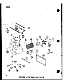 Direct Drive Blower Parts (Ghe120dn-4 / P68830-10F) (Ghe140dn-4 / P68830-11F) (Ghe120dn / P68830-9F) parts for Amana Furnace GHE105DN-5/P68830-8F from AppliancePartsPros.com