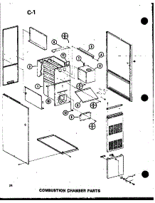 Combustion Chamber Parts (Ghe120dn / P68830-9) (Ghe120dn-4 / P68830-10F) (Ghe140dn-4 / P68830-11F) (Ghe160n-R5 / P68830-12F) (Ghe200n-R5 / P68830-13F) parts for Amana Furnace GHE105DN/P68830-6F from AppliancePartsPros.com