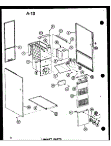 Cabinet Parts (Ghe105dm-3 / P96596-7F) (Ghe105dm-5 / P96596-8F) (Ghe120dm / P96596-9F) (Ghe120dm-4 / P96596-10F) (Ghe140dm-4 / P96596-11F) (Ghe160m-R5 / P96596-12F) (Ghe200m-R5 / P96596-13F) parts for Amana Furnace GHE120DM-4/P96596-10F from AppliancePartsPros.com