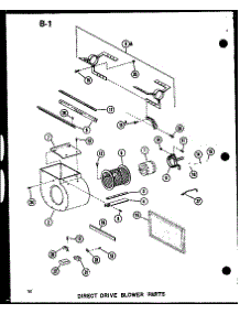 Direct Drive Blower Parts (Ghe105dm-3 / P96596-7F) (Ghe105dm-5 / P96596-8F) (Ghe105dm-5 / P96597-8F) (Ghe120dm / P96597-9F) (Ghe120dm-4 / P96597-10F) (Ghe140dm-4 / P96597-11F) parts for Amana Furnace GHE65DM-3/P96596-2F from AppliancePartsPros.com