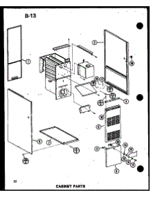 Cabinet Parts (Ghe120dn / P68830-9) (Ghe120dn-4 / P68830-10F) (Ghe140dn-4 / P68830-11F) (Ghe160n-R5 / P68830-12F) (Ghe200n-R5 / P68830-13F) parts for Amana Furnace GHE84DN-4/P68830-15F from AppliancePartsPros.com