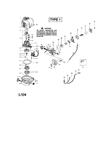 Shroud / Cylinder / Crankshaft parts for Weedeater Hedge Trimmer GHT220LE TYPE 1 from AppliancePartsPros.com