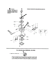 Carburetor's parts for Weedeater Hedge Trimmer GHT220LE TYPE 1 from AppliancePartsPros.com