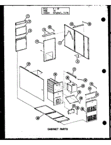 Cabinet Parts (Gl105e-R3 / P96381-6F) (Gl120e-R3 / P96381-7F) (Gl140e-R4 / P96381-8F) (Gl160e-R4 / P96381-9F) (Gl200e-R4 / P96381-10F) parts for Amana Furnace GL160E-R4/P96328-17F from AppliancePartsPros.com
