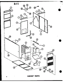 Cabinet Parts parts for Amana Furnace GLE160M-R4/P96598-4F from AppliancePartsPros.com