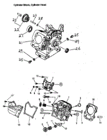 Cylinder Block / Head parts for Generac Lawn & Garden Engine GM82 from AppliancePartsPros.com