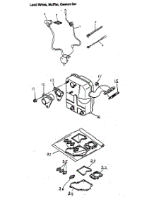 Lead Wires / Muffler / Gasket Set parts for Generac Lawn & Garden Engine GM82 from AppliancePartsPros.com