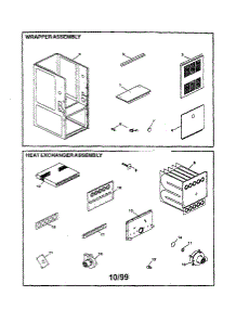Wrapper / Heat Exchanger Assemblies parts for Goodman Furnace GMPN100-5 from AppliancePartsPros.com