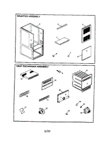 Wrapper / Heat Exchanger Assy. parts for Goodman Furnace GMPV100-3/5 from AppliancePartsPros.com