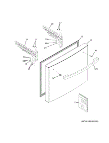 Freezer Door parts for Ge Bottom-Mount Refrigerator GNE25JMKYFES from AppliancePartsPros.com