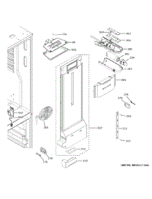Fresh Food Section parts for Ge Bottom-Mount Refrigerator GNE27JMMWFES from AppliancePartsPros.com