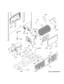 Machine Compartment parts for Ge Bottom-Mount Refrigerator GNE29GMKPES from AppliancePartsPros.com