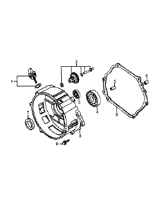 Crankcase Cover parts for Generac Generator GP5500-5939-6 from AppliancePartsPros.com