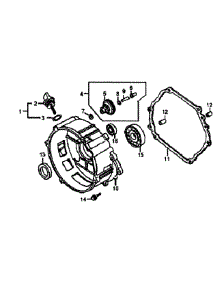 Crankase Cover parts for Generac Generator GP6500-5940-0 from AppliancePartsPros.com