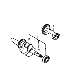 Crankshaft parts for Generac Generator GP6500-5940-0 from AppliancePartsPros.com