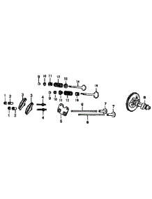 Camshaft parts for Generac Generator GP6500-5940-0 from AppliancePartsPros.com