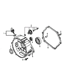 Crankcase Cover parts for Generac Generator GP6500-5940-1 from AppliancePartsPros.com