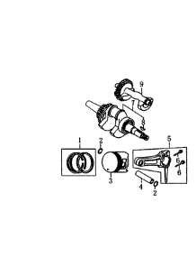 Crankshaft parts for Generac Generator GP6500-5940-1 from AppliancePartsPros.com