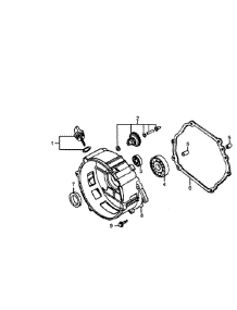 Crankcase Cover parts for Generac Generator GP6500-5940-1 from AppliancePartsPros.com