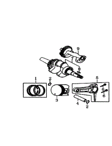 Piston Assy parts for Generac Generator GP6500-5940-1 from AppliancePartsPros.com