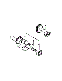 Crankshaft parts for Generac Generator GP6500E-5941-0 from AppliancePartsPros.com