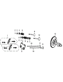 Rocker & Camshaft parts for Generac Generator GP6500E-5941-0 from AppliancePartsPros.com