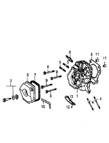 Cylinder Head parts for Generac Generator GP6500E-5941-1 from AppliancePartsPros.com