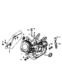 Crankase parts for Generac Generator GP6500E-5941-1 from AppliancePartsPros.com
