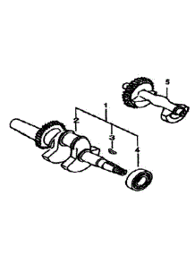 Crankshaft parts for Generac Generator GP6500E-5941-1 from AppliancePartsPros.com